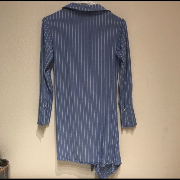 Socialite Striped Wrap Dress - Picture 5 of 6